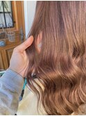 モテ可愛ピンク☆ベージュをそえて…左手はそえるだけ