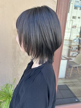 ココカラヘアー プラス(cococara‐hair plus) フェイスレイヤー/ナチュラルウルフ/暗髪/前髪あり