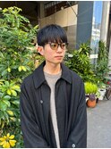 rireニュアンスパーマカルマパーマベリーショートダークアッシュ