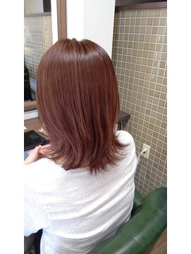 ミーツ meets+ ツヤ感レッドブラウン☆