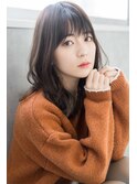 【S.BROOM なんば】韓国風くびれミディアムレイヤースタイル