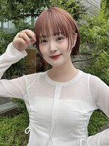 サンド 表参道(sand)&nbsp;顔まわりウルフレイヤーショートボブ大人可愛い20代30代表参道