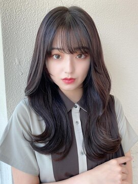 ラルユー 金山(LallYou) 暗髪でも出せるこなれ感フェイスレイヤー×ナチュラルセミロング