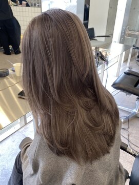 サンクプロジェクト(cinq PROJECT) ミルクティーグレーヘーゼルマロンベージュミディアムレイヤー