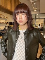 ドロップ(drop)&nbsp;ミディアム姫カット　オレンジブラウン　カッパーブラウン