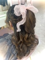 ルート(Ru-t)&nbsp;高め編み込みハーフポニー♪