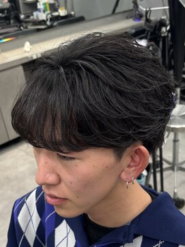 オーバルバイアピッシュ(OVARL by apish) シースルーマッシュ/フェザーパーマ/毛流れパーマ/