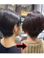 パーチェヘアー(pace hair)&nbsp;左：ビフォー右：アフター
