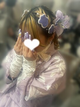 アイビー 新宿(IVY) 編み込みハーフアップ