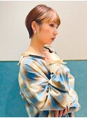 ハンサムショート/丸みショートボブ/20代30代40代50代/顔周り
