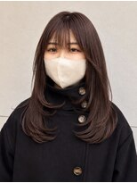 アリゲート ダイカンヤマ(Ari gate daikanyama)&nbsp;ふわっとレイヤー×ピンクブラウン