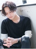 『December』men'sウェットパーマ センターパート