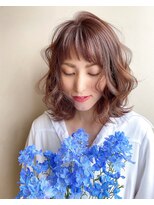 リプレイ ヘアデザイン(REPLAY HAIR DESIGN) ウルフボブ ラベンダーベージュカラー トキオトリートメント