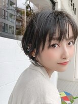 グロウミドル(GROW middle)&nbsp;暗めグレージュのクールショートボブ【middle】野村恵子