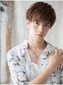 オシャレな透明感ハイライトカラー束感ショートO