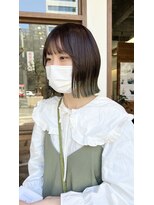 リン(Lin)&nbsp;ぱつっとボブ/裾カラー