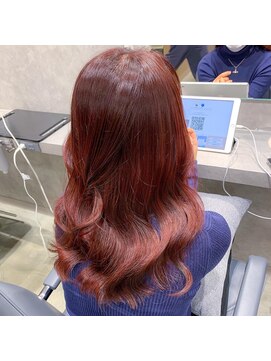 ユーフォリア 新宿通り(Euphoria) ブリーチなしルビーレッドカラー/10代20代30代