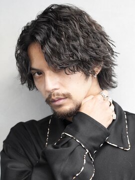 フィフス 渋谷(fifth) ツイストスパイラルパーママッシュウルフメンズツーブロック