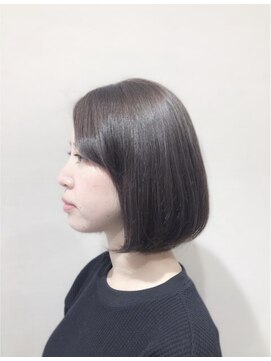 カル 北浦和西口店(caru) 20代30代40代斜めバング×伸ばし中ボブ