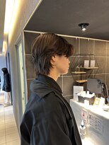 クーラ(Cura) 【メンズ】韓国風センターパートウルフ・毛先パーマ