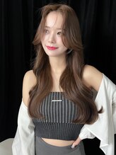 ランテルディ 渋谷(LANTERDIT) 20代30代　韓国ヘア　ショコラグレージュカラー　ロング　美髪