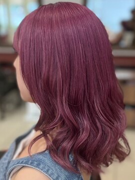 ヘアークリアー 春日部 おしゃれな大人のピンクカラー チェリーピンク ニュアンスボブ