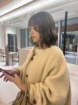 ローレンアオ(LOREN AO)&nbsp;黒髪/ボブルフ/ネビージュ/小顔/ワンレン/矢場町/髪質改善/前髪