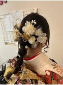 編みおろしヘア