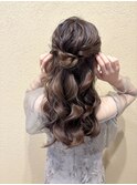 ハーフアップ