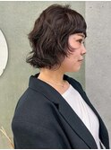 <sayaca>ボブパーマ 顔まわりレイヤー ポイントカット