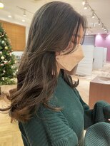 キャパサウス 春日 大野城店(CAPA south)&nbsp;オリーブアッシュ 顔周りカット 韓国風ヘア レイヤーカット 20代