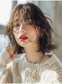 うるツヤイメチェン美髪ミニウルフエアリーカール