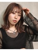 ミディアムレイヤー&顔周りカット　担当寺尾