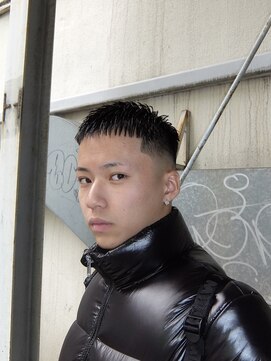 メリケンバーバーショップ トーキョー(MERICAN BARBERSHOP TYO) メンズカットスキンフェードクロップStyle(草川キリ)