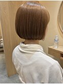 ミニボブ×ベージュカラー【佐藤和弥】