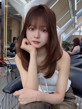 ロンドミラー 博多店(Lond Mirror) 大人ガーリーダークアッシュ20代30代40代ミディアムレイヤー