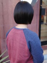 チャプター 問屋町(chapter)&nbsp;パツっと切りっぱなしボブ顔まわりレイヤー似合わせカット