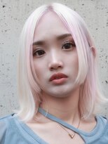 プネル(punel)&nbsp;原宿　ホワイトブロンド　ホワイトピンク　ケアブリーチ2回