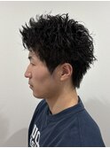 MEN’S HAIR/スパイキーショート/スパイキーパーマ/伊勢崎