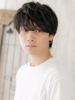モッズヘアメン 名護大東店(mod's hair men)&nbsp;ダークアッシュ重めビジカジダウンバングメンズカットl名護大東