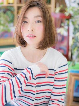 カバーヘア イヴ 戸頭店(COVER HAIR EVE) *EVE戸頭* センターパートで小顔・大人ボブa