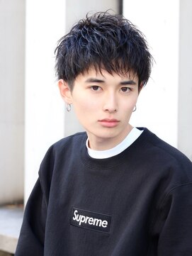 ネイビー(NAVY) ソフカールショート