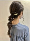 ヘアセット《編みおろし》