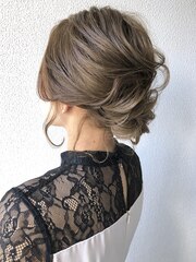 結婚式ヘアアレンジ　ボブ