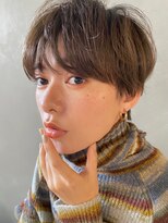 パーク(PARK)&nbsp;【PARK】カーキベージュ×ニュアンスカーリー