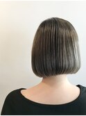 N.Y.ドライカット★ミニボブ×ミルクティーグレージュ[渋谷]