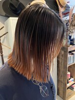 シークエンス 外苑前(SEAQUENCE)&nbsp;20代30代～グラデーションカラーの切りっぱなしボブ