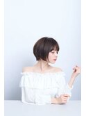 ナチュラルショートボブ