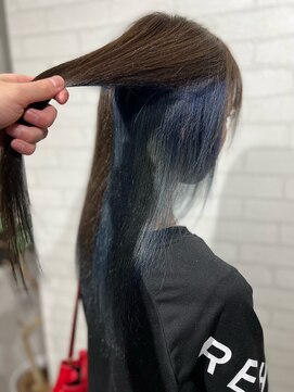 ビスイル 秋葉原店(Vis ill) 大人可愛い/インナーカラー/イヤリングカラー/サファイア/小顔