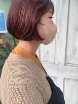 ライクバイコトナ 越谷(RIKE by kotona) 丸みボブ×くすみピンクカラー